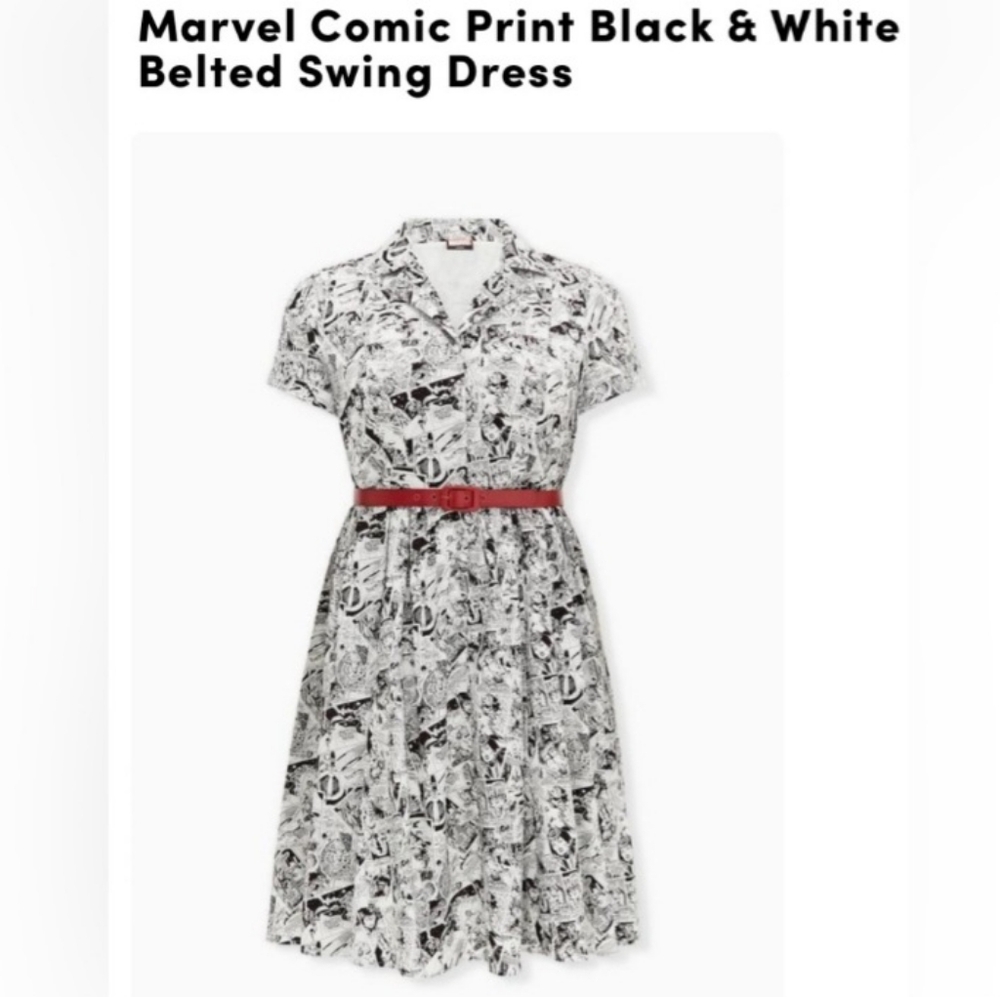 Torrid Marvel Comic Swing Dress